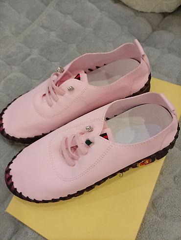 Мокасины и лоферы: Лёгкие женские макасины/кроссовки - Цвет: розовый - Верх: мягкий — 6