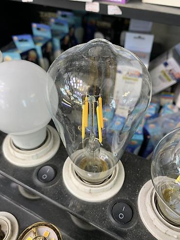 солнечные лампочки: LED-лампа накаливания-стиля (filament) - Цоколь: E27 - Корпус — 2