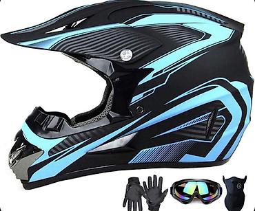 broj 40 u cm: Kaciga za motocross/enduro sa dodatnom opremom - Tip: integralna — 1