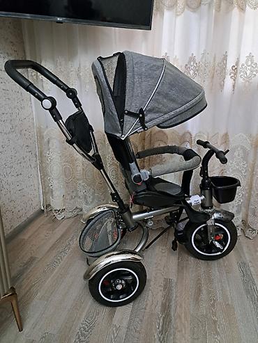 4 təkərli ateme: Uşaq üçtəkərli velosipedi – valideyn idarəetməsi və günqoruyucu tentlə — 1