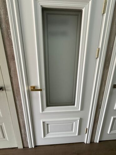 двери с двух сторон из бельгии: Ички эшик айнек менен, Сол, түсү - Ак