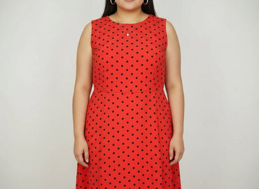 sukienki w centki: Sukienka damska, rozmiar XL