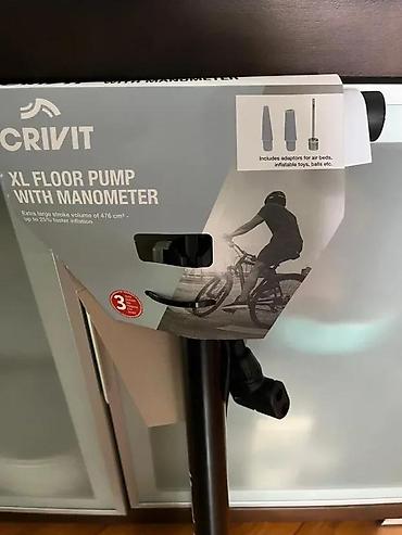 Dodaci za bicikl: CRIVIT XL podna pumpa sa manometrom - Podna biciklistička pumpa sa — 4