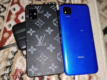 бу мобильные телефоны: Redmi, Redmi 9C, Колдонулган, түсү - Көк, 2 SIM