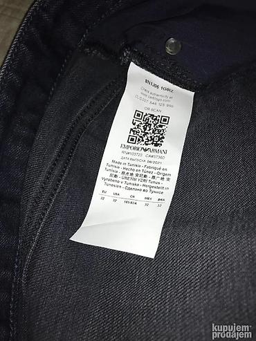 Farmerke: Original ARMANI farmerice 32/33 NOVE 99% cotton 1% elastin Polustruk — 5