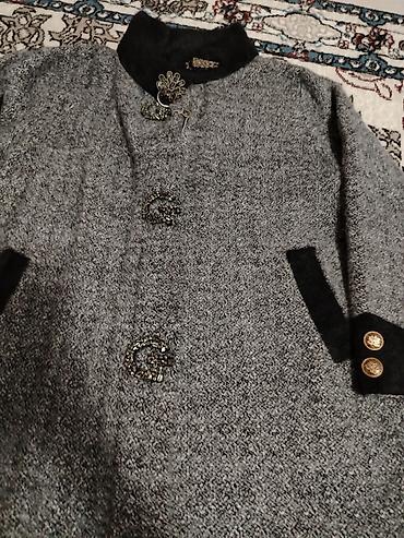qadin ust geyimləri: Palto, 2XL, rəng - Boz — 2