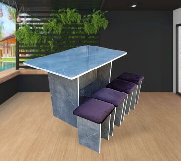 Полки, стеллажи, этажерки: Комплект стол и стулья Новый