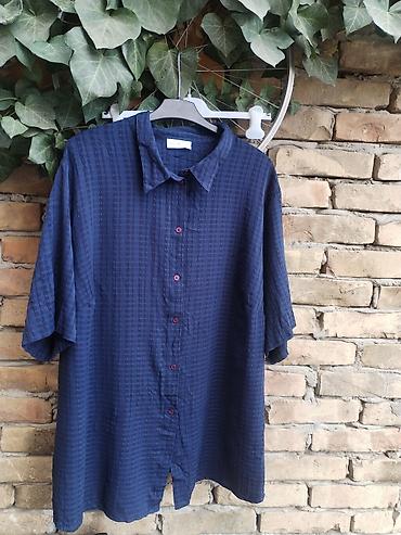 Košulja 3XL/4XL, tamnoplava - Veličina: 3–4XL - Dužina: 77 cm -