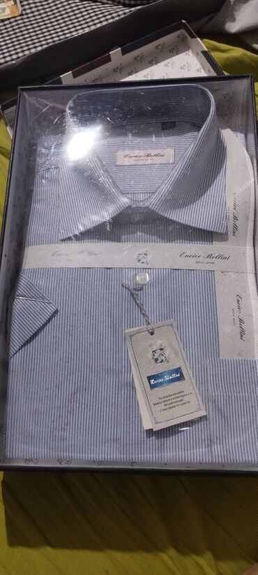 рубашки белые: Рубашка L (EU 40), цвет - Синий