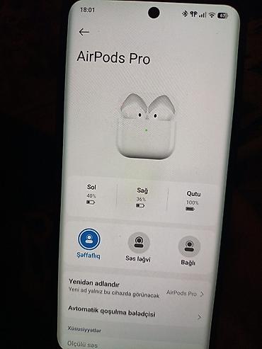 ağ qulaq: Apple AirPods Pro (2-ci nəsil) – MagSafe şarj qutusu (USB‑C) orginal — 3