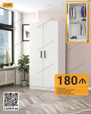 Ev və bağ: 2 qapılı dolab – La Mini - Ölçülər: dərinlik 47 sm × hündürlük 200 sm — 1