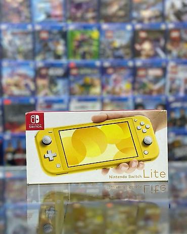 Nintendo Switch Lite – Sarı rəng - Portativ oyun konsolu, yolda və
