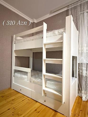 İki mərtəbəli uşaq çarpayısı – ağ rəng Qiymət: 310 AZN Brend/usta