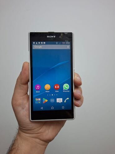 duyməli telefonlar: Sony Xperia Z1, 16 GB, rəng - Ağ