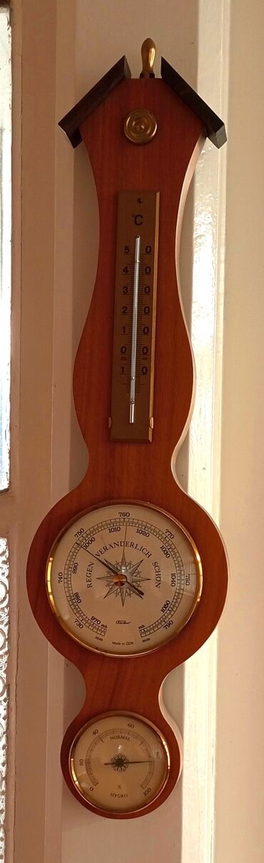 əntiq saatlar: Termometr : 70 çi illərə aid QDR də istehsal olunmuş termometr ideal