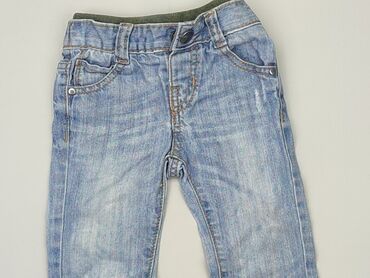 Spodnie jeansowe, F&F, 6-9 m, stan - Dobry