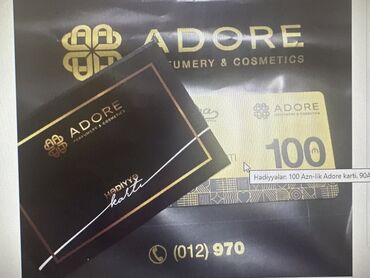 adore hədiyyə kartı: Adore 100 manatliq hediyye karti