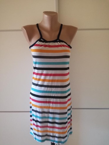 bela satenska kosulja: XS (EU 34), Viscose, Stripes, color - Multicolored