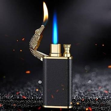 Digər aksesuarlar: Qazlı alovlanma mexanizmi olan premium alışqan - İkiqat alov: güclü — 2