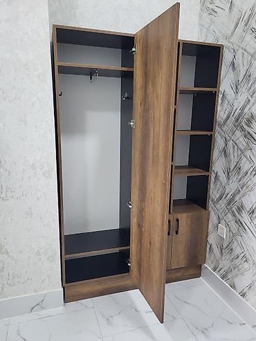 dolab ofis: Yeni, 3 qapılı, Qəhvəyi, Açılan, Düz dolab — 4