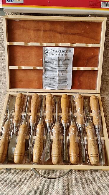 strugarski alati: Set za rezbarenje drveta KRAFT Werkzeuge – 12 delova - Komplet alata — 2