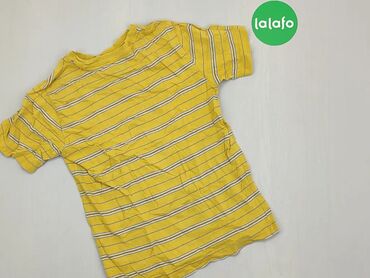 Koszulki: Koszula, 10 lat, wzrost - 140 cm., stan - Dobry, wzór - Linia, kolor - Żółty