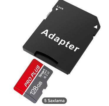 planşetlər: PRO PLUS 128GB microSD yaddaş kartı + SD adapter - Tutum: 128 GB -