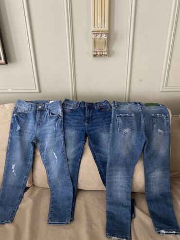 salvar pencek modelleri: 7-8 yash oglan ucun jeans shalvarlar ck klein ve waikiki hamsi baha