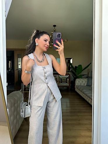 Kompleti: 🔥Dvodelni komplet bez rukava – prsluk i pantalone širokih nogavica — 8