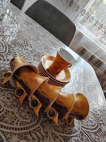 caydan dəsti: Çay dəsti, rəng - Sarı, Keramika — 2