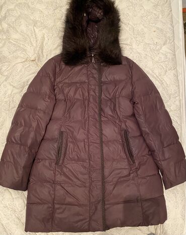 теплая куртка: Куртка пуховик, легкий, теплый, пух не выходит, размер 54-56