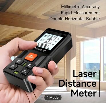Məsafə ölçənlər, ruletkalar: Yeni Lazer məsafə ölçən, Hesablama funksiyalı, Ödənişli çatdırılma, Ünvandan götürmə — 8