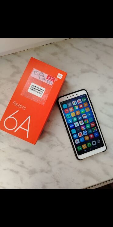 бу аккумулятор: Redmi 6A, 32 GB, rəng - Ağ, Sənədlərlə
