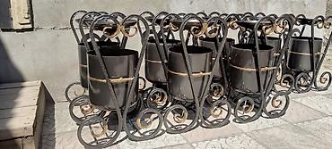 Мусорные урны: С пепельницей, Материал: Железо, 12 л — 3