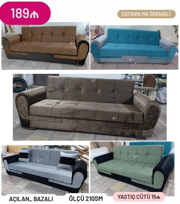 Çarpayılar: Divan, Yeni, Açılan, Bazalı, Parça, Ödənişli çatdırılma