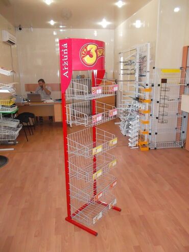 Setka vitrinləri: Dayaqlar səbətli (sizin malla uyğun) (sifarişlə hazırlanır) Qiymət — 7