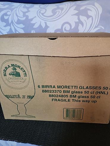 Čaše: Case nove za pivo,Birra Moretti. Case nove,sve na njima odsjaj od na lalafo.rs — 3 Čaše: Case nove za pivo,Birra Moretti. Case nove,sve na njima odsjaj od — 3