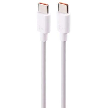 Kablovi za telefone: USB-C na USB-C kabl – bel - Konektori: USB Type‑C (muški) na USB — 2