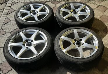 Дөңгөлөктөр монтажда: Дөңгөлөктөр монтажда 205 / 45 / R 17, Жай, Колдонулган, Комплект, Жеңил унаалар, Куйма, тешиктери - 5