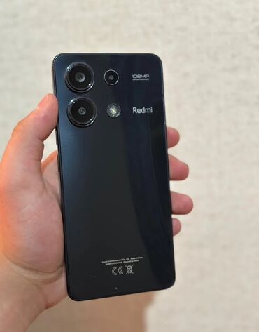 işlənmiş qaz: Redmi Note 13, 128 ГБ, цвет - Черный, Сенсорный