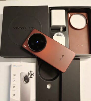 телефон doogee: Vivo X200 Ultra, Колдонулган, 256 ГБ, түсү - Кызыл, 2 SIM