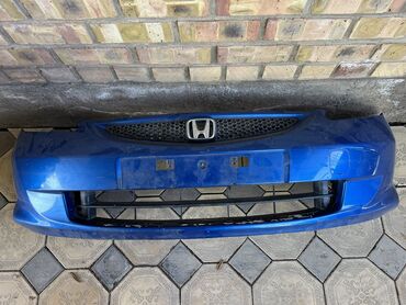 на аренду фит: Передний Бампер Honda 2006 г., Б/у, цвет - Синий, Оригинал