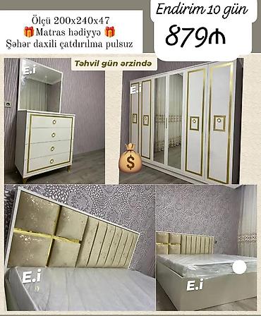 carpayı dəsti: Yataq desti rəng seçimi var — 1