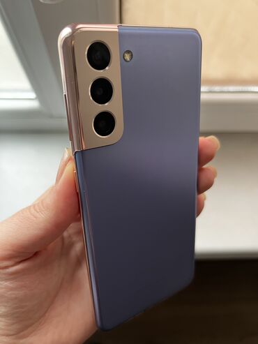 куда можно продать телефон на запчасти: Samsung Galaxy S21 5G, Колдонулган, 256 ГБ, түсү - Кызгылт көк, 1 SIM