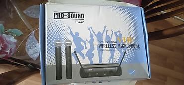 yaxa mikrofon: PRO-SOUND PG42 – peşəkar VHF simsiz mikrofon sistem, işlenmemişdir! — 1