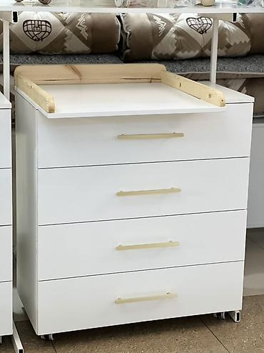 study table: Пеленальный комод на колесиках, белый - Назначение: удобное место для — 4