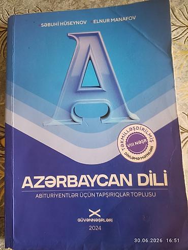 Testlər: Məhsul: “Azərbaycan dili – Abituriyentlər üçün tapşırıqlar toplusu” — 1