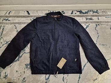 яркий кардиган: Мужская куртка Burberry Brit - Цвет: темно-синий (navy) - Фасон — 1