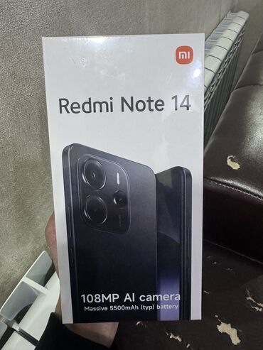 телефоны xiaomi redmi note 11 pro: Redmi, Redmi Note 14, Новый, 128 ГБ, цвет - Черный, 2 SIM