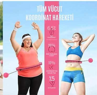 halqa ile qarin eritmek: Ağıllı Fitness Hula Hoop – tənzimlənən çəkili masaj halqası - 24 ədəd — 5